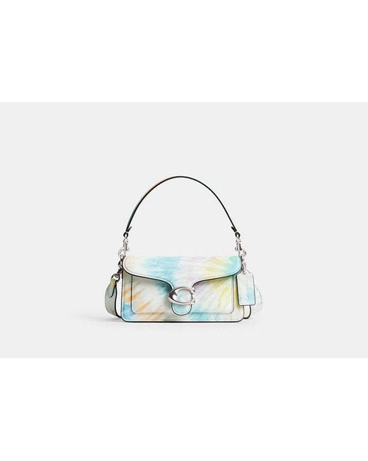 COACH Black Tabby Shoulder Bag 20 With Tie Dye Print