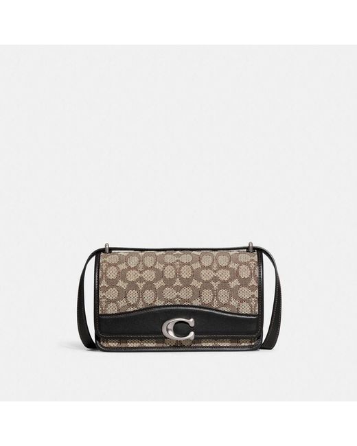 COACH Cotton Bandit Shoulder Bag In Signature Textile Jacquard in