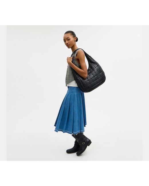 COACH Black Alter/Ego Large Crescent Shoulder Bag