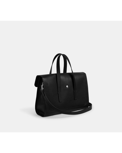Cartella Portadocumenti Flatiron di COACH in Black da Uomo
