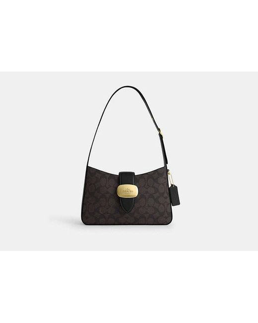 Borsa A Tracolla Eliza di COACH in Black