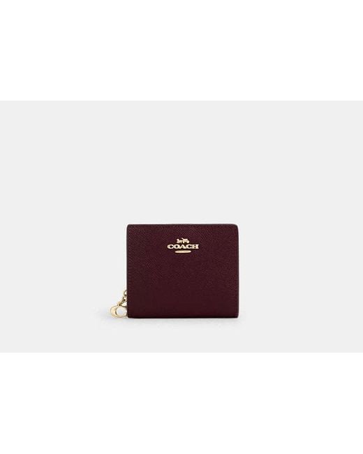 COACH Red Snap Wallet