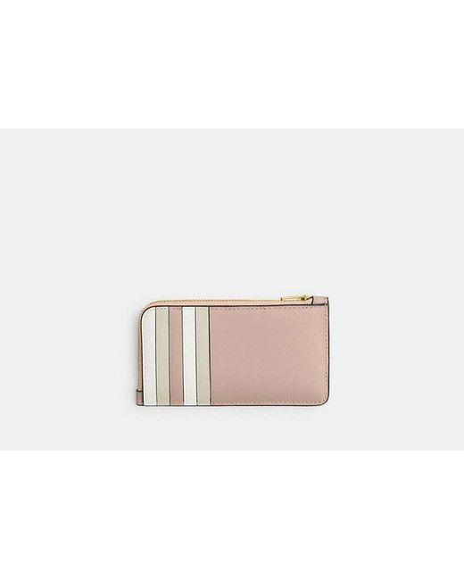 COACH Black New York Zip Card Case