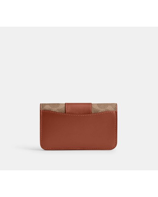 COACH White Essential Slim Card Case