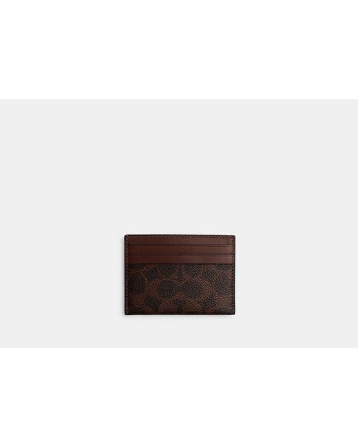 COACH Black Card Case for men