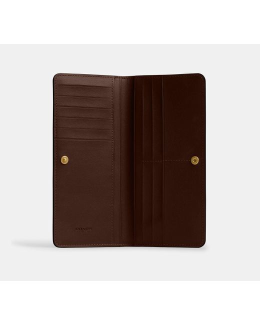 COACH Brown Essential Slim Wallet