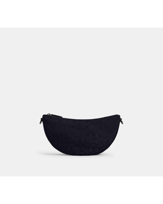 COACH Black Hall Soft Sling Bag for men