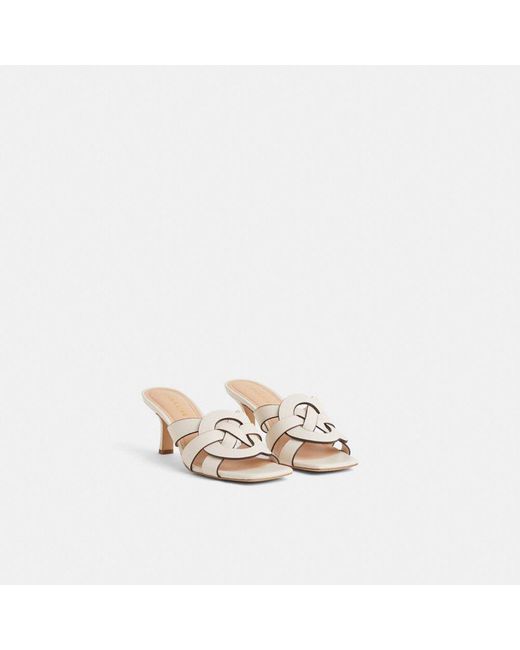 COACH Metallic Restored Tillie Sandal