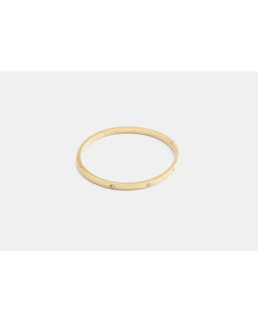 COACH Black Essential Hinged Bangle