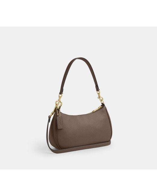 COACH Black Teri Shoulder Bag With Rivets