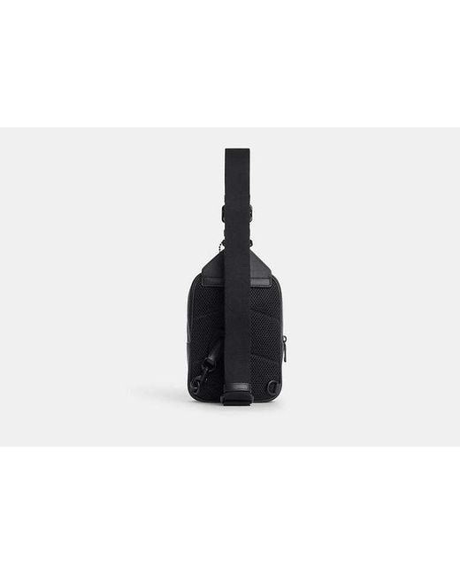 COACH Black Racer Sling Pack for men