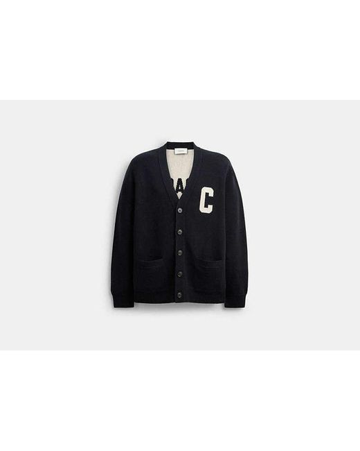 COACH Black Coach Cardigan for men