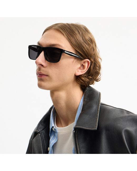 COACH Black Square Sunglasses for men