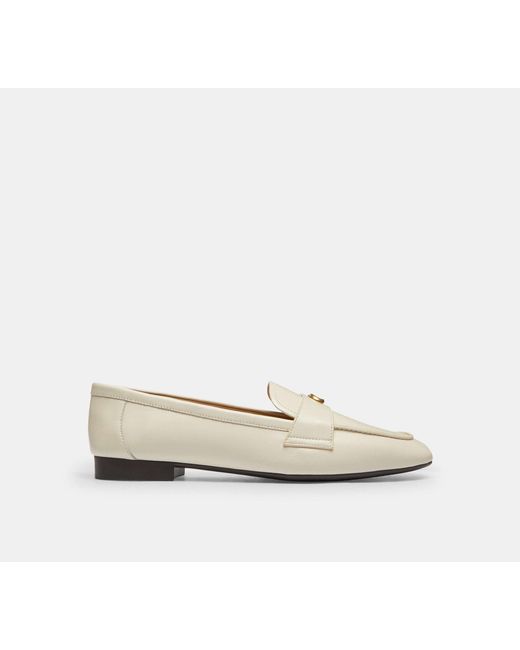 COACH Black Sculpted C Loafer