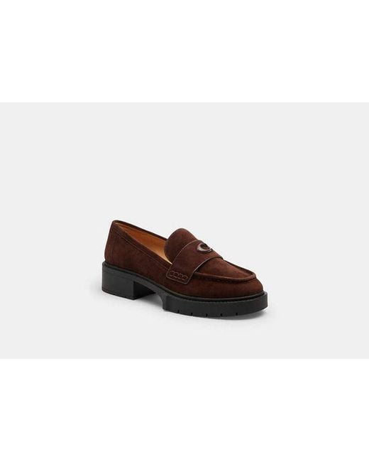 COACH Black Leah Loafer