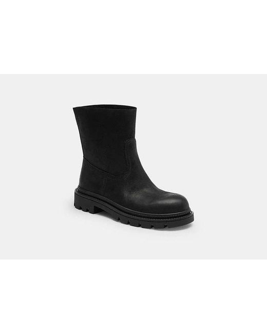 COACH Black Work Boot