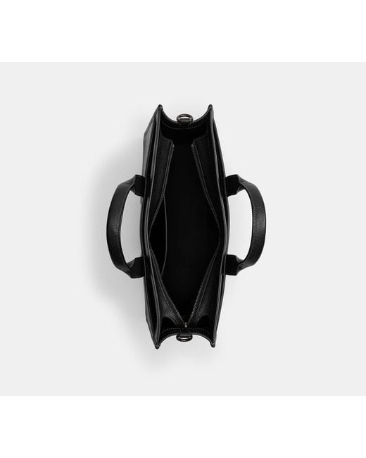 Borsa Larga Wesley di COACH in Black da Uomo