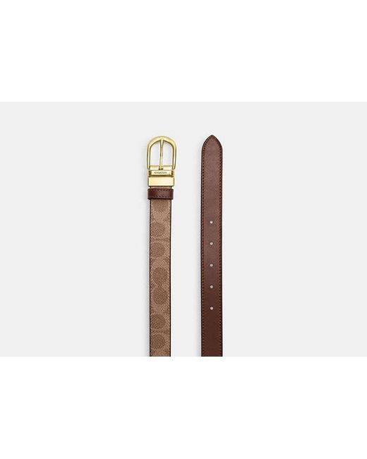 COACH Black Harness Buckle Cut To Size Reversible Belt, 25 Mm