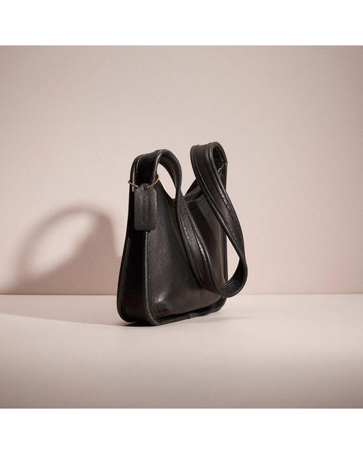 バッグ Coach Vintage Handobaggu Small Zip Vintage Coach Taylor Zip Black Leather Crossbody Handbag