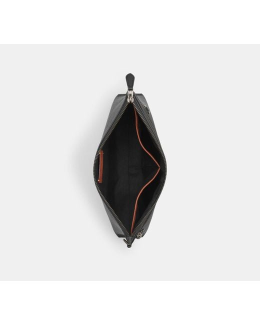 COACH Black Carry All Pouch for men