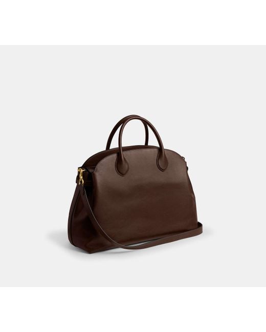 COACH Brown Soft Empire Carryall Bag 48