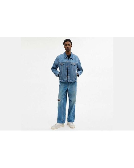 COACH Blue Repurposed Denim Jacket