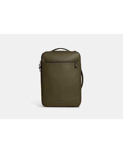 COACH Green Graham Convertible Backpack for men