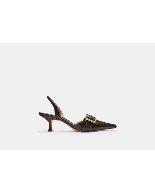 COACH Black Margot Slingback
