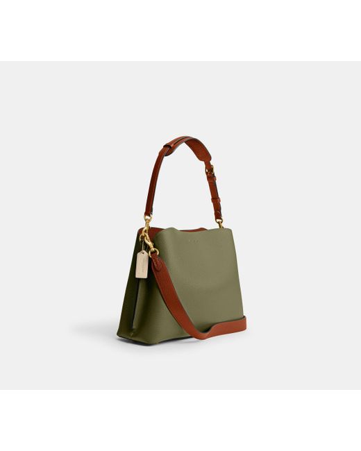 COACH Willow Shoulder Bag Interior - Green | Leather