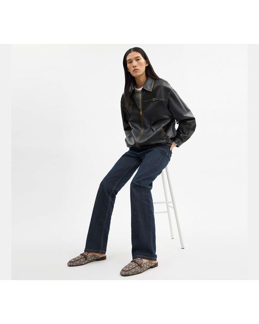 COACH Black Backless Loafer