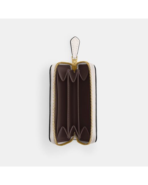 COACH Natural Essential Small Zip Around Card Case