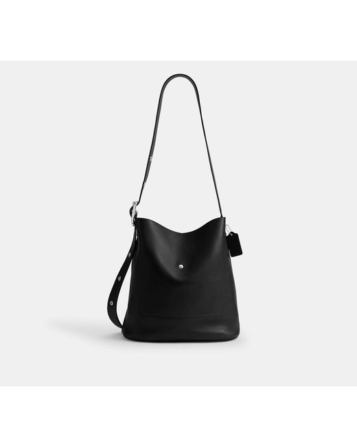 COACH Black Bleecker Bucket Bag 36 for men