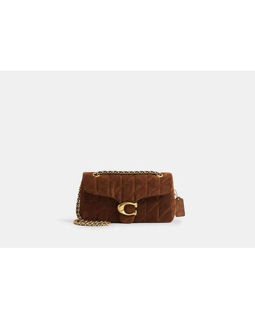 COACH Brown Tabby Schultertasche 26 Mit Steppung