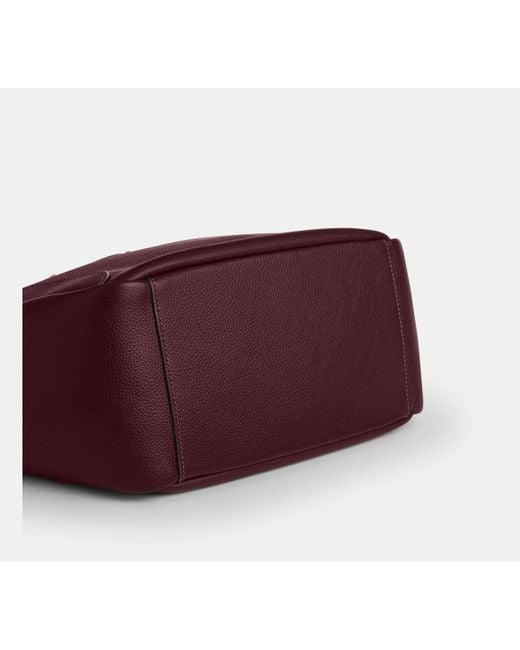 Borsa Larga Hadley Con Chiusura Girevole di COACH in Red