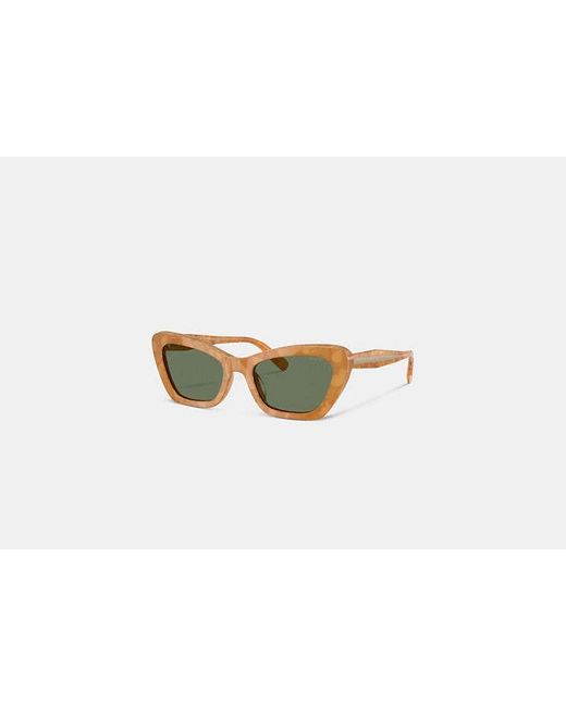 COACH Black Wire Cat Eye Sunglasses