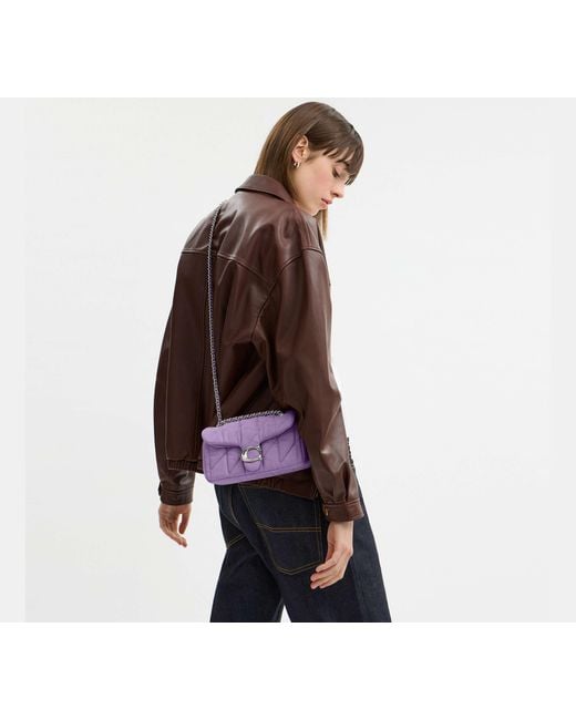 COACH Purple Tabby Shoulder Bag 20