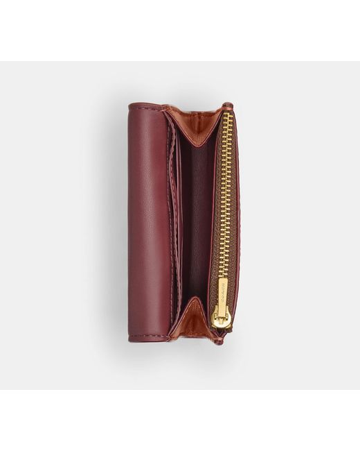 COACH White Essential Flap Card Case
