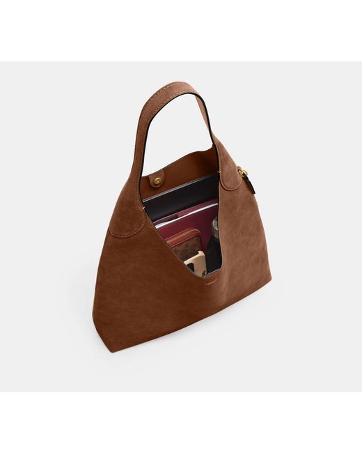 COACH Brown Brooklyn Shoulder Bag