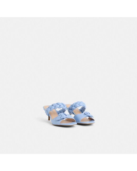 COACH White Restored Mollie Sandal