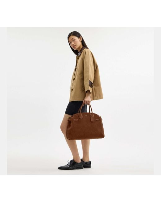 COACH Brown Soft Empire Carryall Bag 40