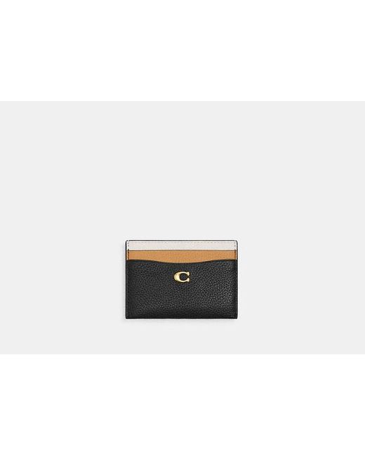 COACH Black Essential Card Case