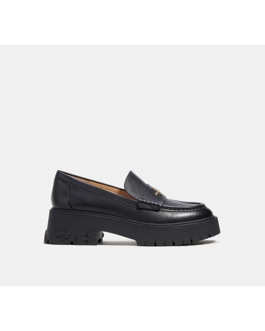 COACH Black Ruthie Loafer