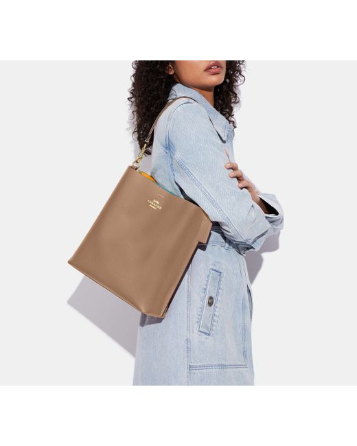 Coach small online bucket bag