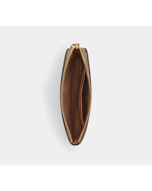 Bolso Pouch Con Cremallera Corner COACH de color Black