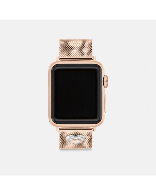 COACH Black Apple Watch® Strap, 38mm, 40mm And 41mm