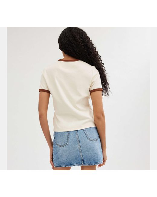 COACH Black Coach Ringer T-Shirt