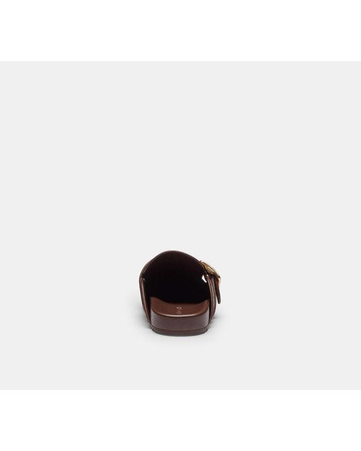 COACH Black Archival Buckle Clog