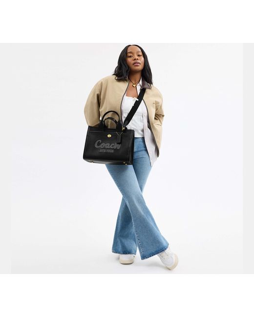 COACH Black Cargo Tote