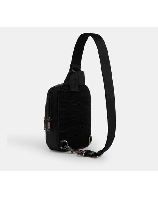 Monospalla Racer di COACH in Black da Uomo