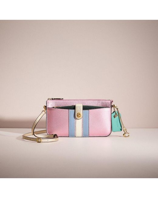 COACH Pink Upcrafted Noa Pop Up Messenger In Colorblock